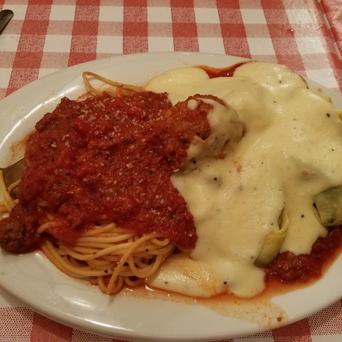 Luigi's Restaurant signature dishes Homemade RavioliBaked LasagnaChicken Cacciatore